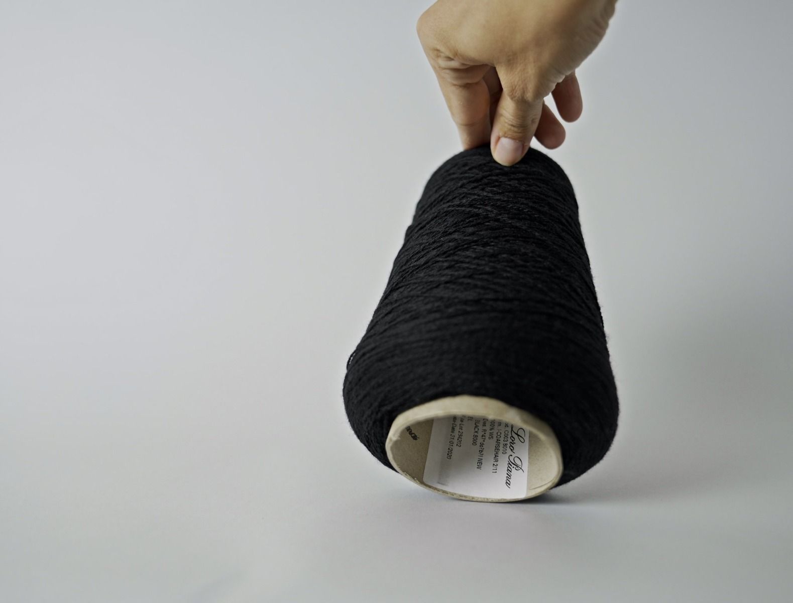 Loro Piana Cashmere Coarsehair 2/11 - Black - 250g thumbnail